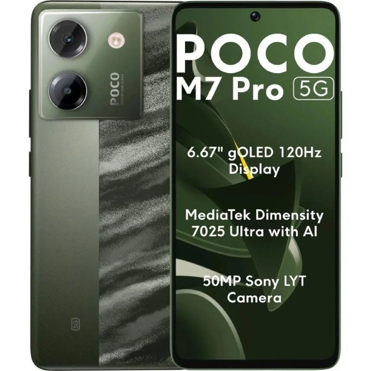 Smartphone Poco M7 PRO 8+256GB DS 5G Mediatek Dimensity 6100+ 8 GB RAM 256 GB Vert Bigbuy