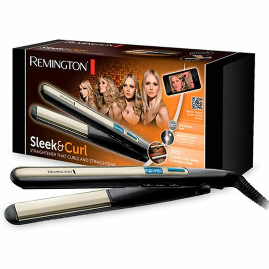 Lisseur à cheveux Remington Sleek & Curl Noir 110 mm 150°C - 230°C Bigbuy